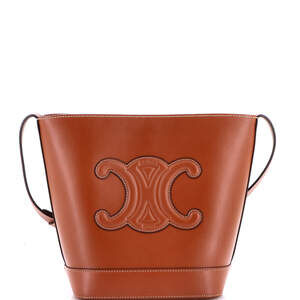 Celine Cuir Triomphe Bucket Bag Leather #222634C21B